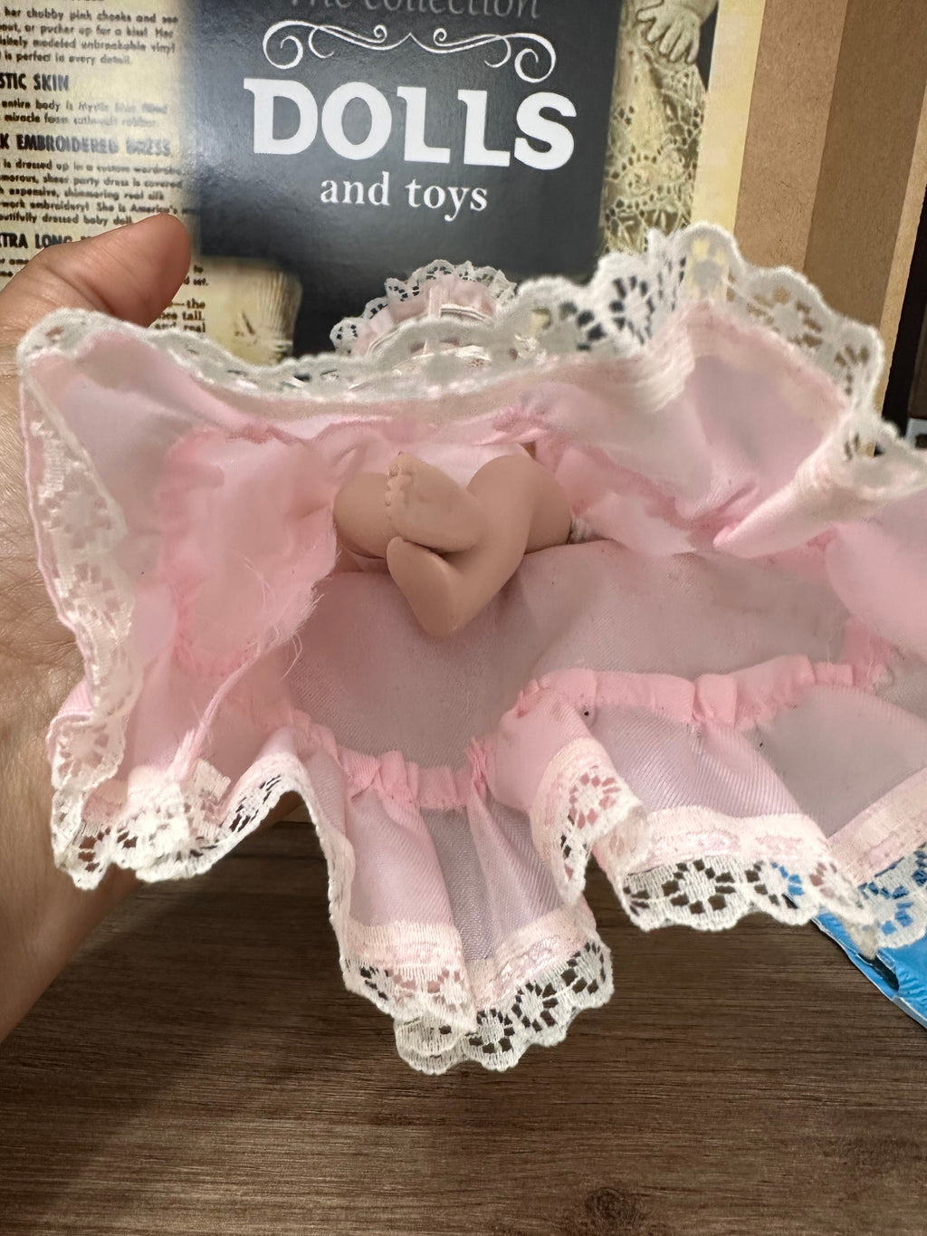 Mini bebé de Porcelana, articulada