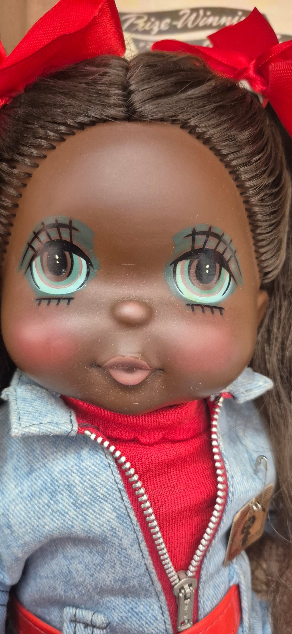 Muñeca sekiguchi japonesa big eyes african american