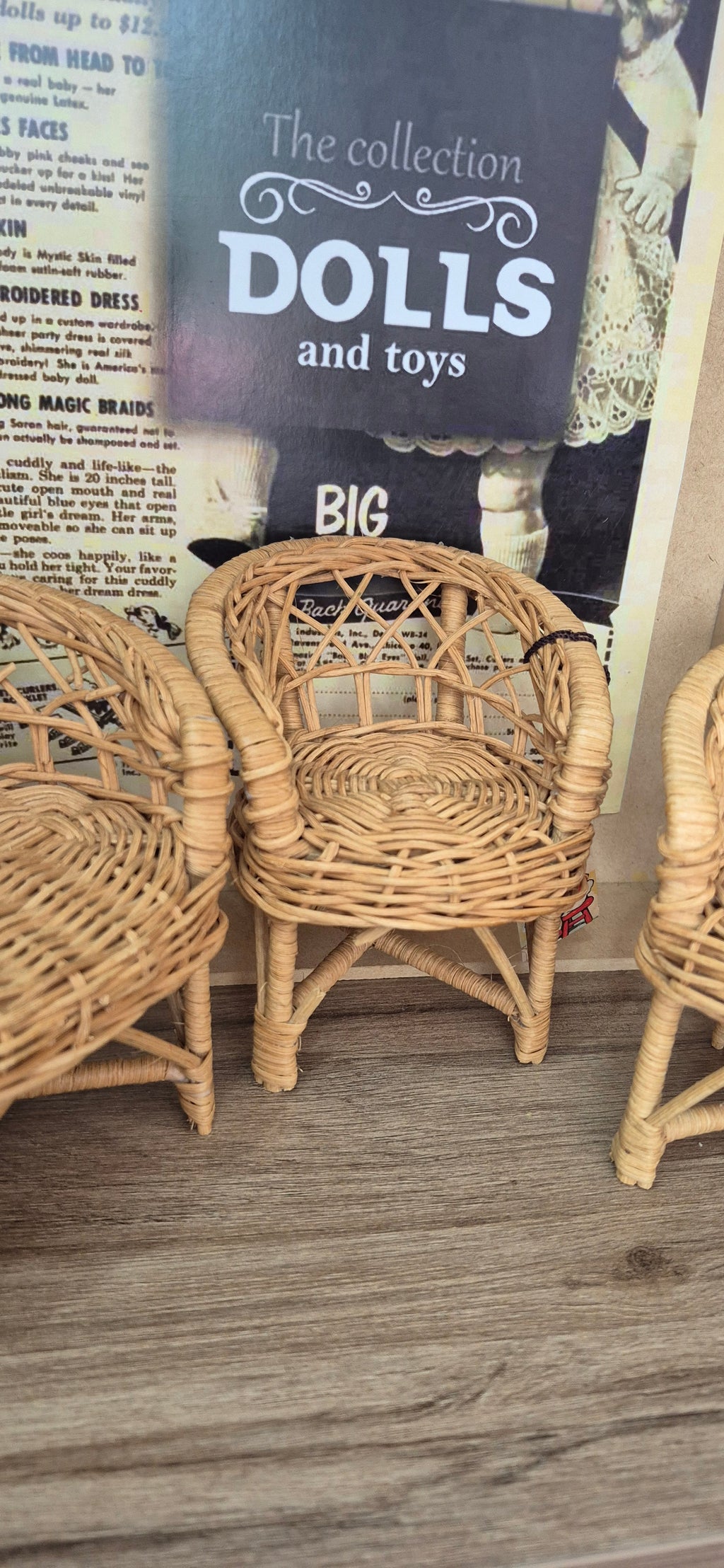 Set de 3 pzas de muebles para muñeca