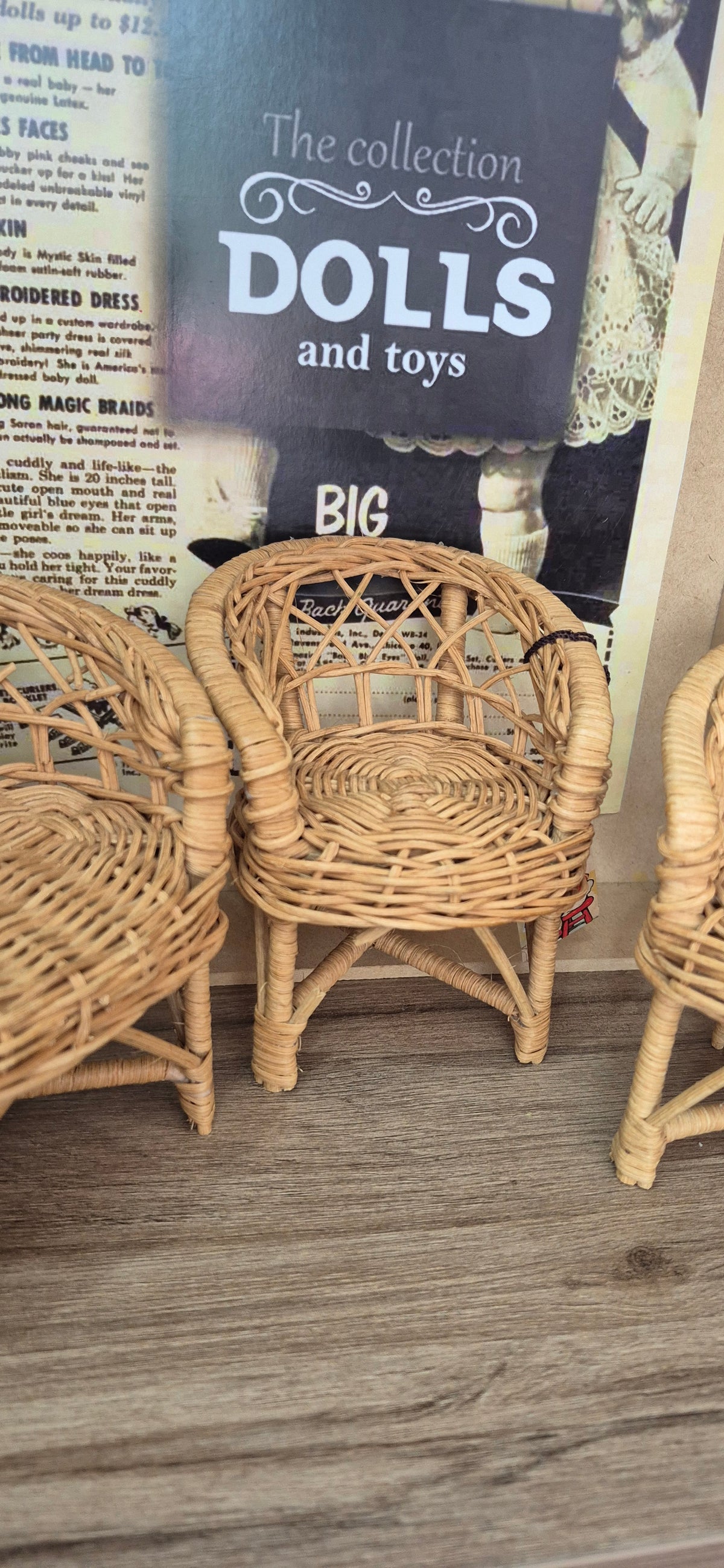 Set de 3 pzas de muebles para muñeca