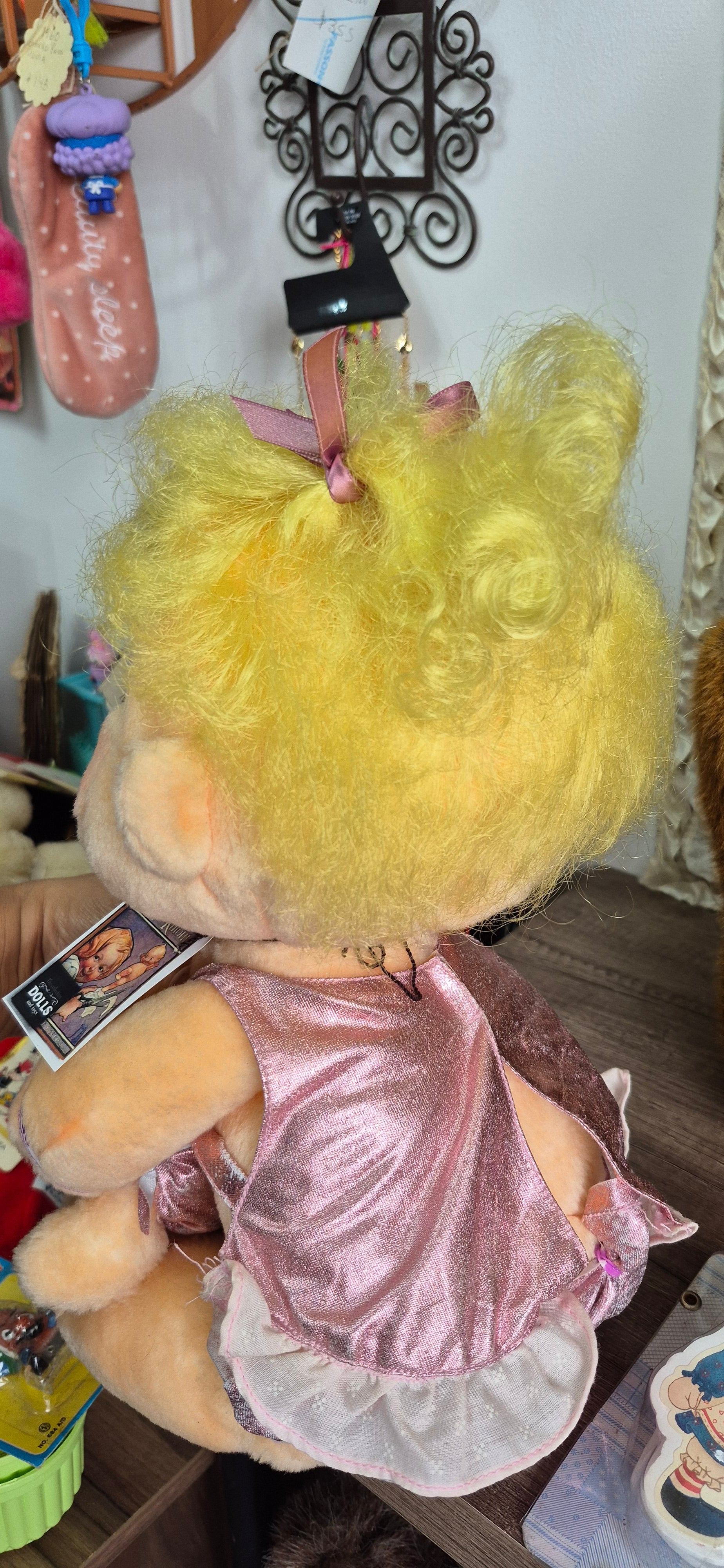 Muñeca hugga bunch con bebe, año 1986, kenner