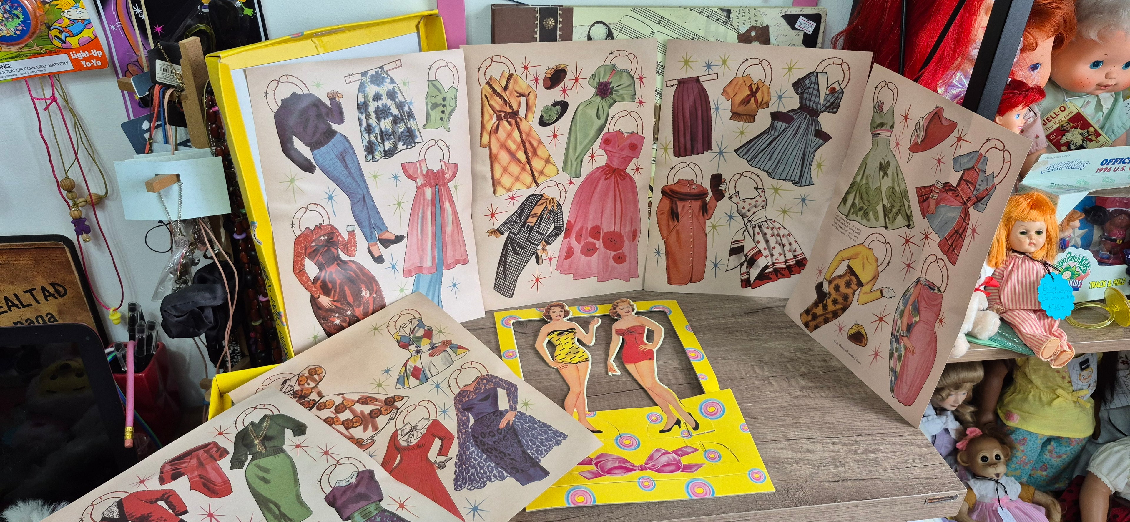 Muñecas para recortar de colección