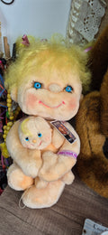 Muñeca hugga bunch con bebe, año 1986, kenner