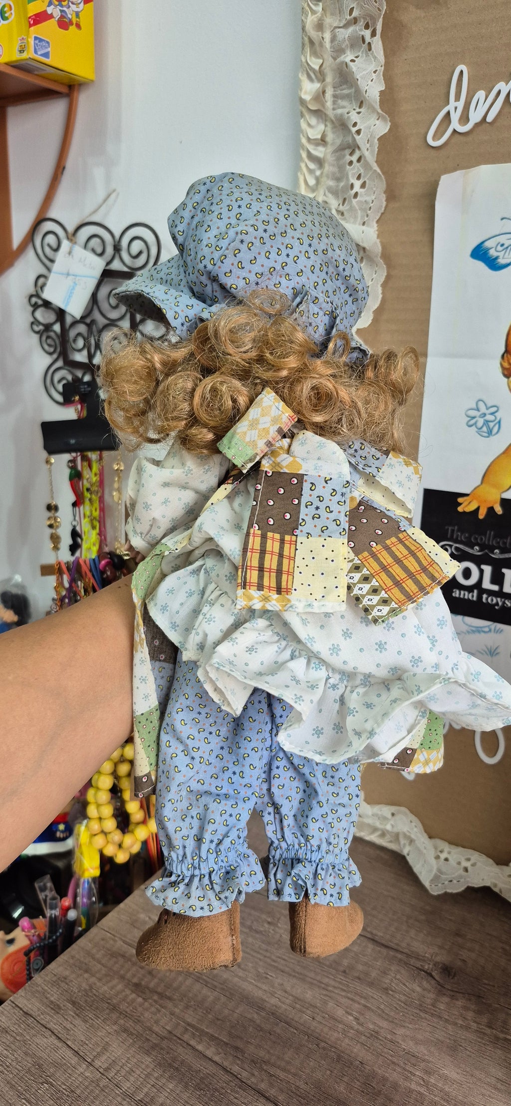 Muñeca Holly hobbie de porcelana, articulada, vintage