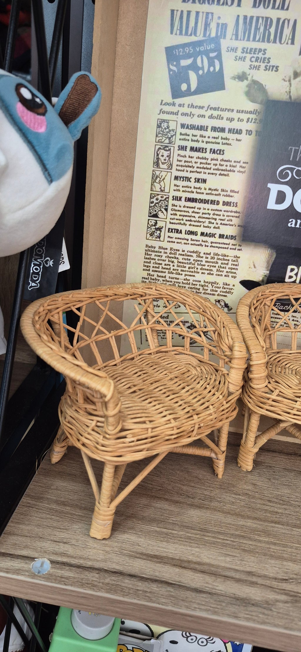 Set de 3 pzas de muebles para muñeca