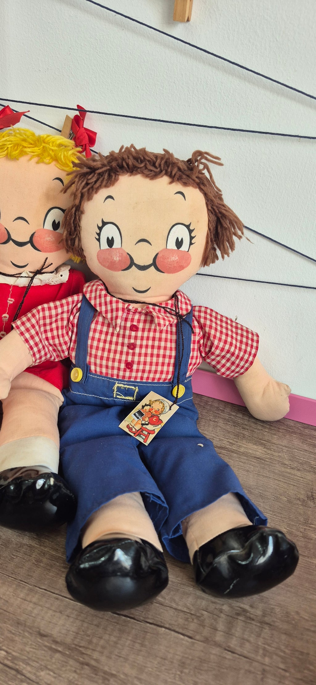 Pareja de muñecos campbells de tela