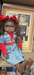 Muñeca sekiguchi japonesa big eyes african american
